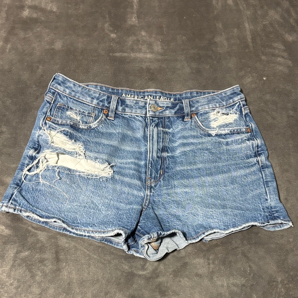 American Eagle Distressed Mom Shorts